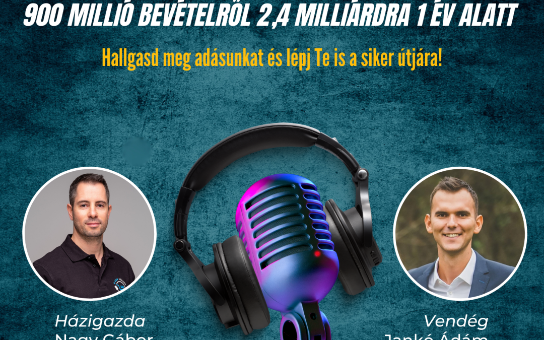 72. Webáruház skálázási titkok: 900 millió bevételről 2,4 milliárdra 1 év alatt